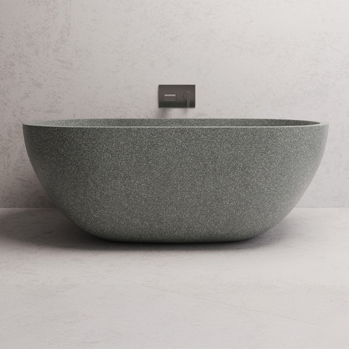 Honey 1500mm Oval Terrazzo Freestanding Bath with Overflow