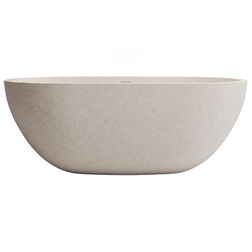 Honey 1500mm Oval Terrazzo Freestanding Bath with Overflow