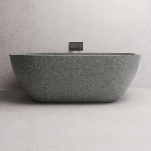 Indy 1700mm Oval Terrazzo Freestanding Bath with Overflow