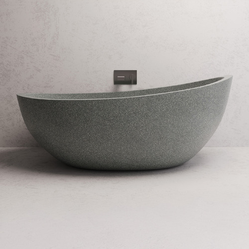 Ray 1700mm Oval Terrazzo Freestanding Bath with Overflow