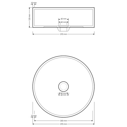 Bella 370mm Round Terrazzo Above Counter Basin