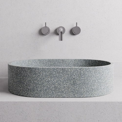 Margo 450mm Oval Terrazzo Above Counter Basin