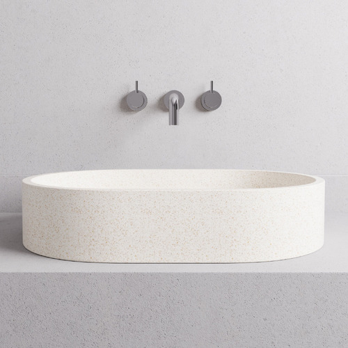 Margo 575mm Oval Terrazzo Above Counter Basin