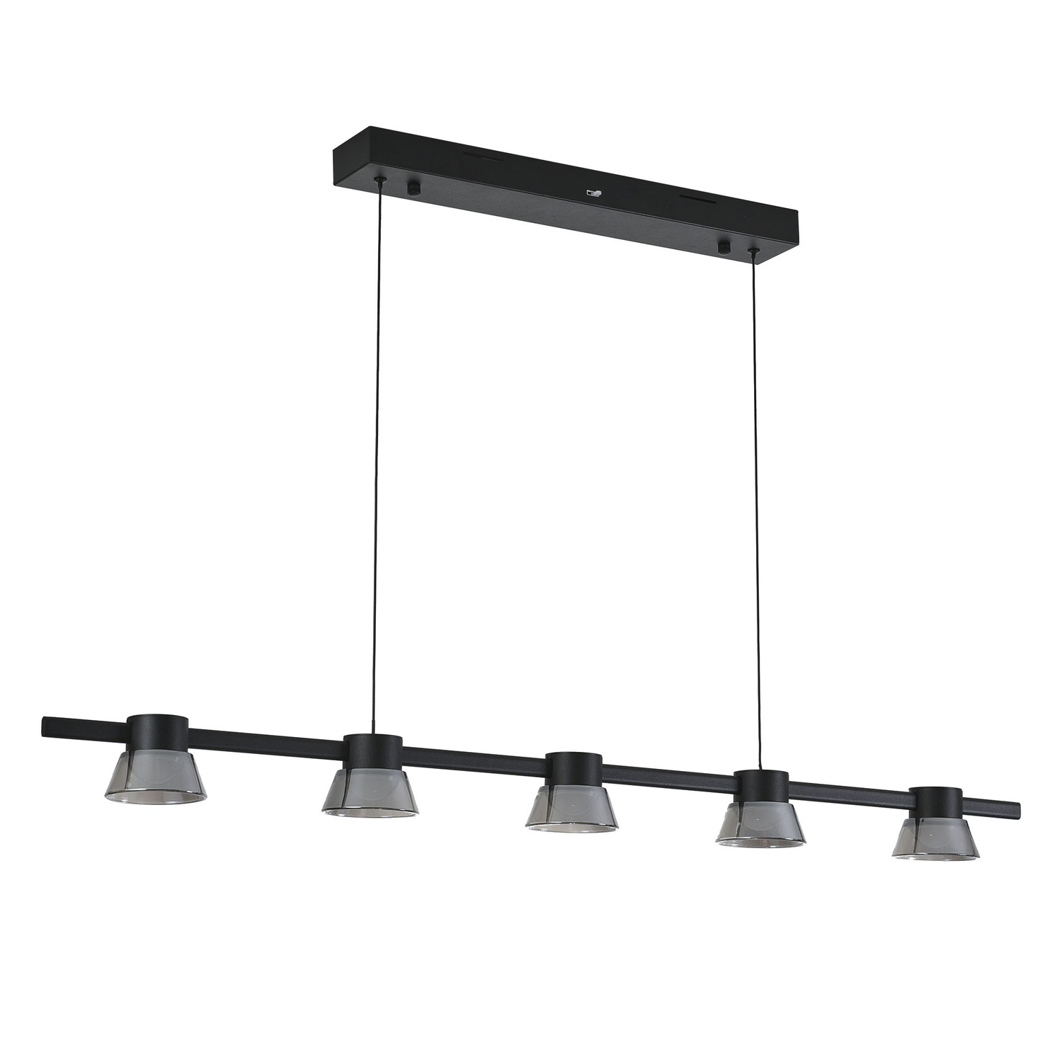 Rocket Metal Tri-Colour LED 5 Light Pendant
