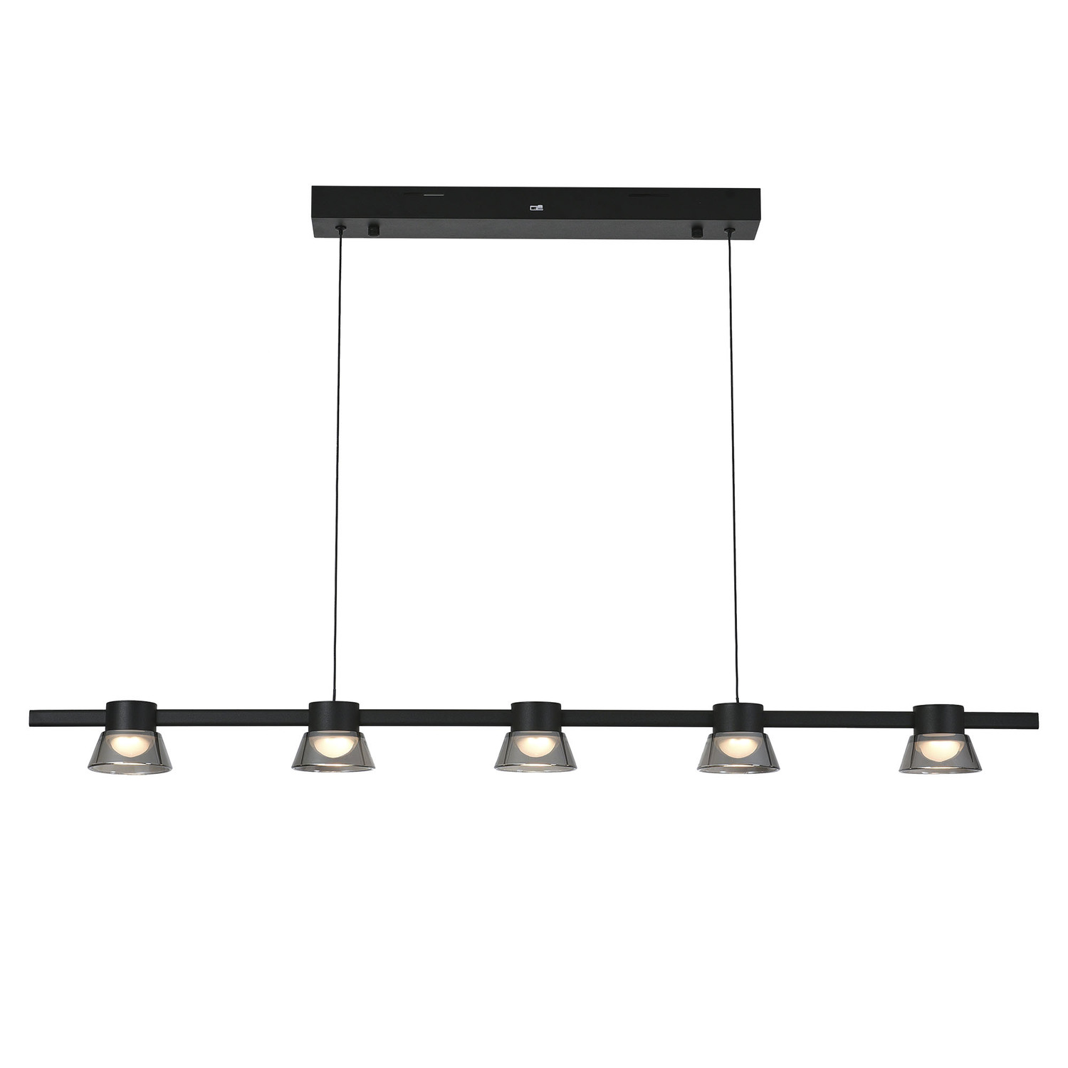 Rocket Metal Tri-Colour LED 5 Light Pendant