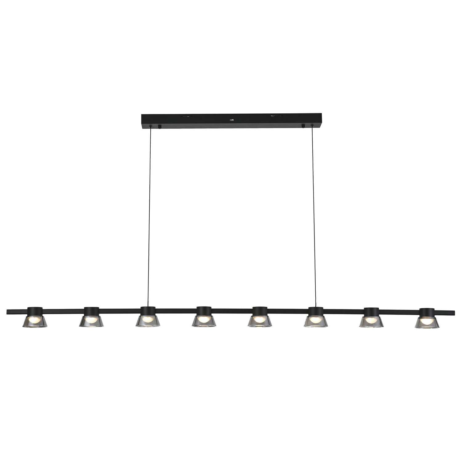 Rocket Metal Tri-Colour LED 8 Light Pendant