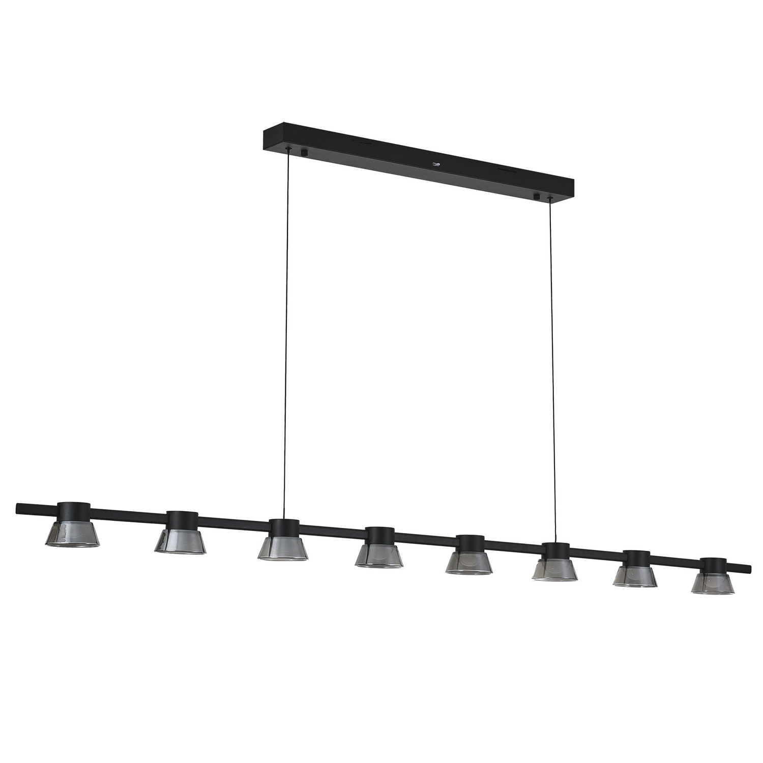 Rocket Metal Tri-Colour LED 8 Light Pendant