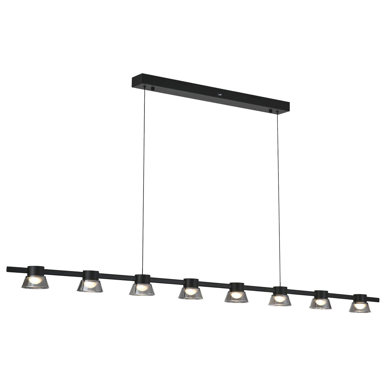 Rocket Metal Tri-Colour LED 8 Light Pendant