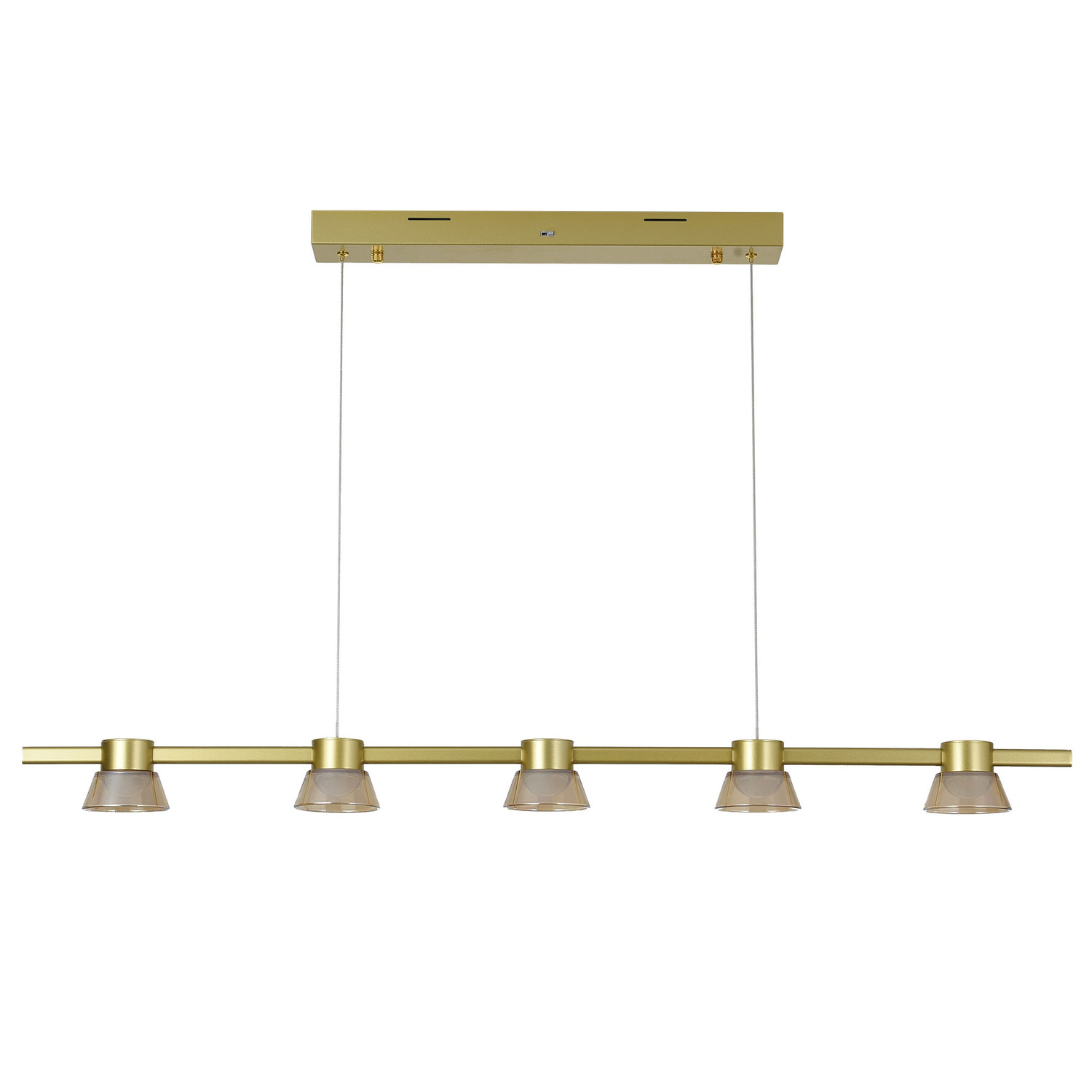 Rocket Metal Tri-Colour LED 5 Light Pendant