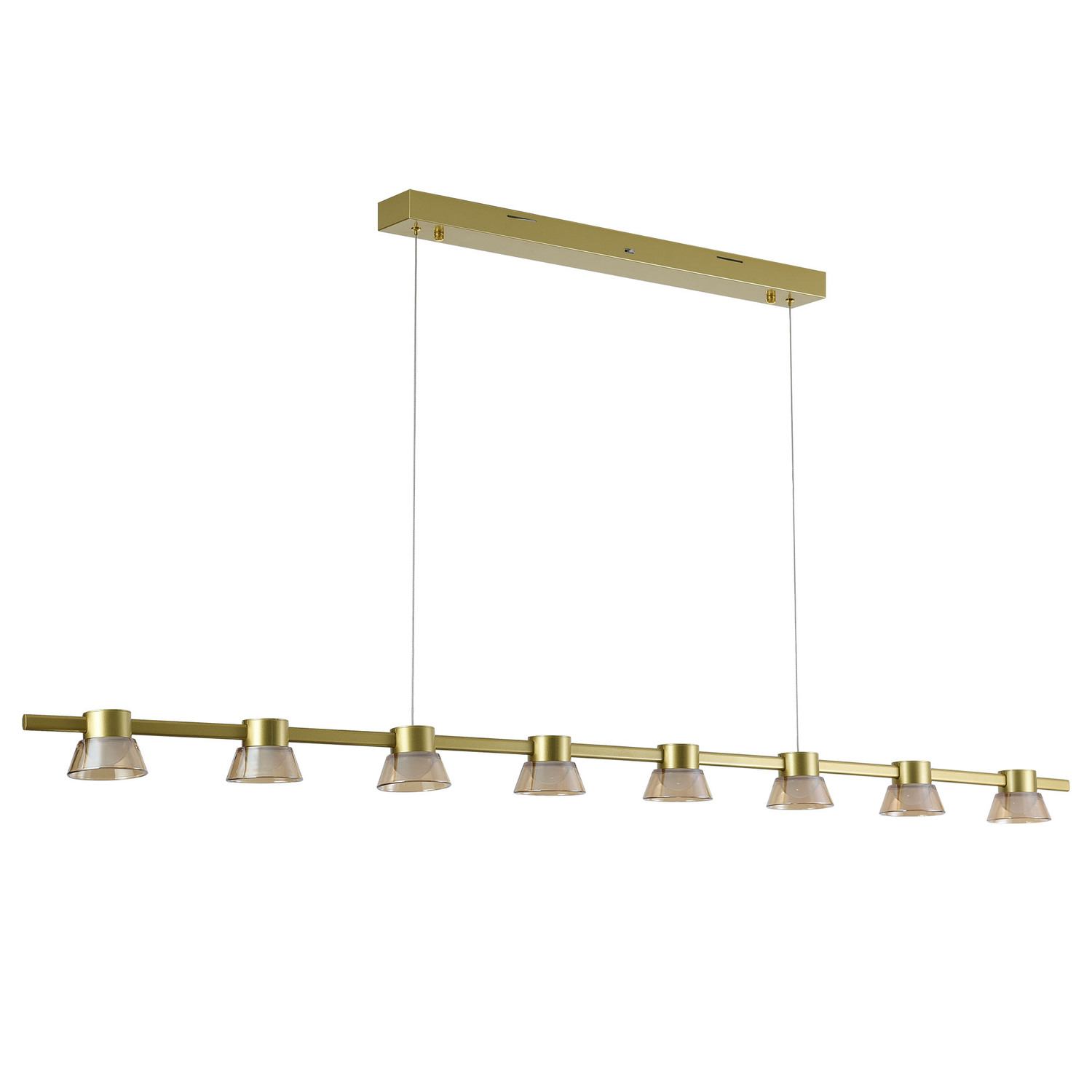 Rocket Metal Tri-Colour LED 8 Light Pendant