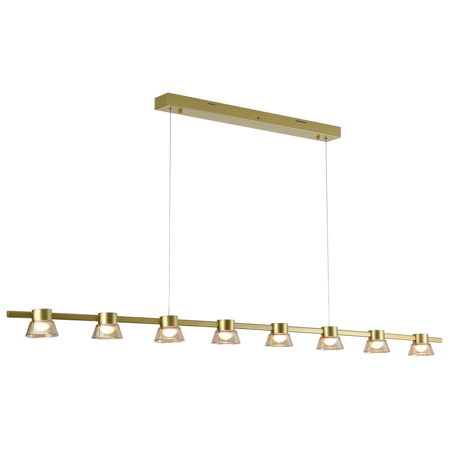 Rocket Metal Tri-Colour LED 8 Light Pendant