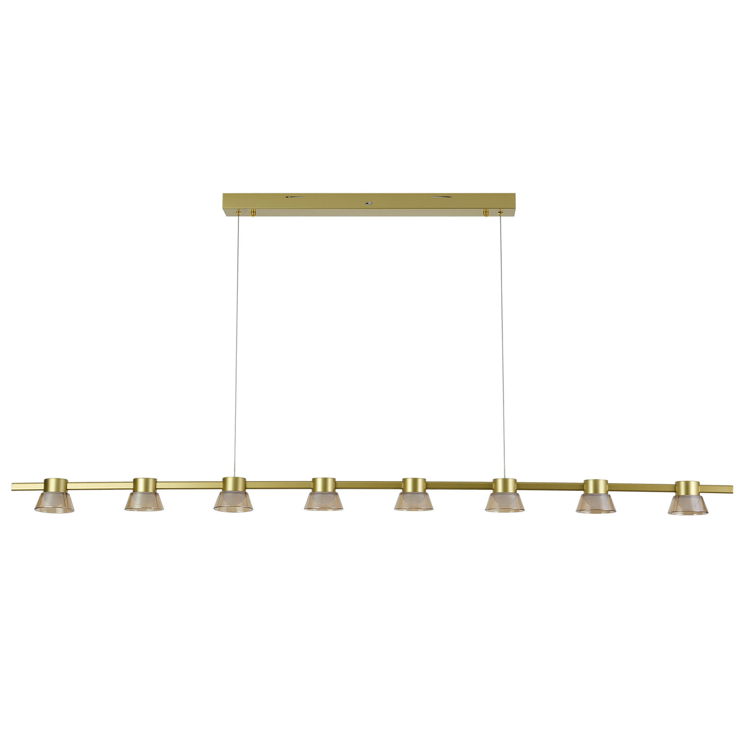 Rocket Metal Tri-Colour LED 8 Light Pendant