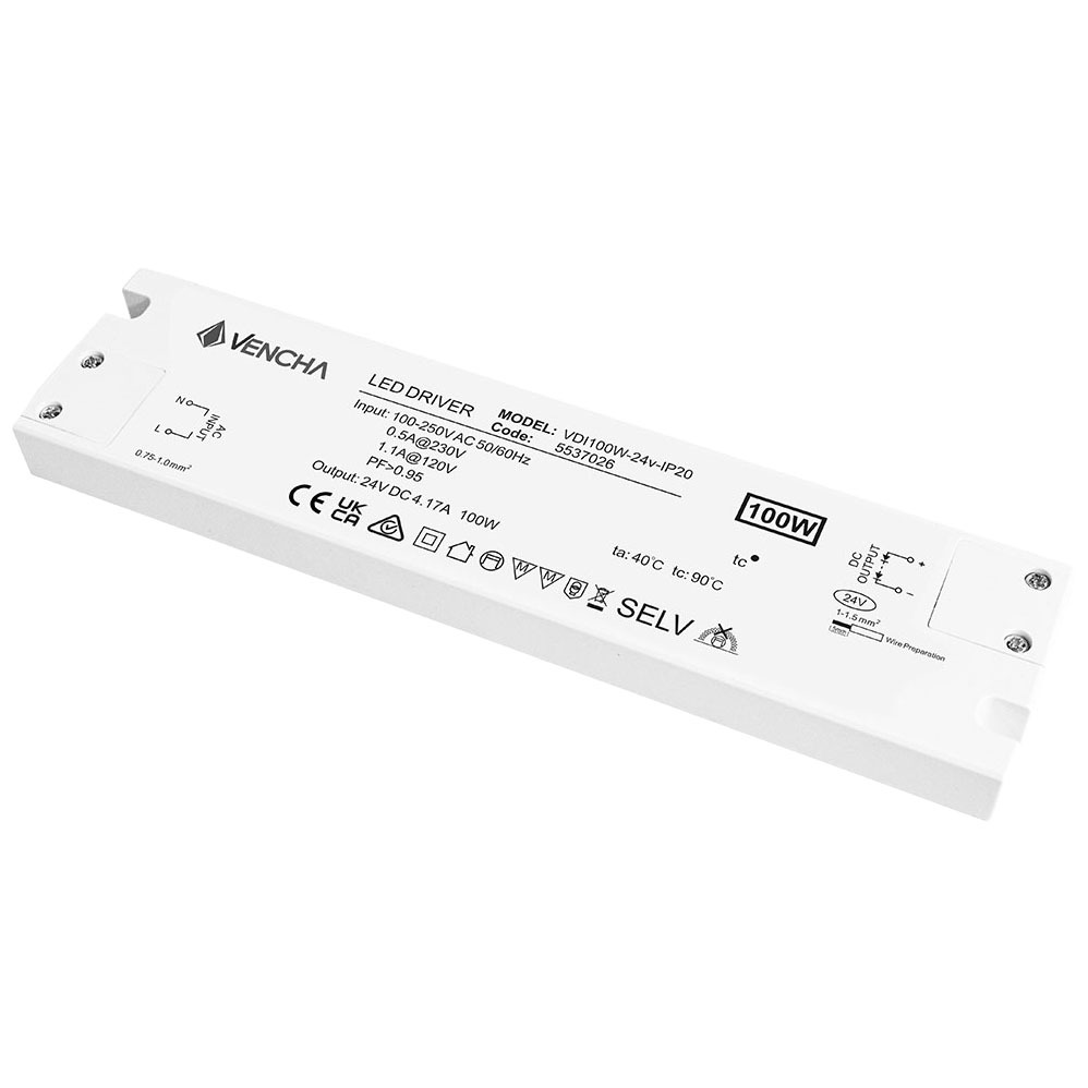 VDI 100W 24V IP20 LED Driver