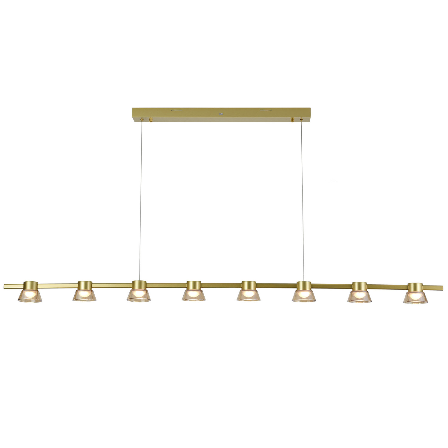 Rocket Metal Tri-Colour LED 8 Light Pendant