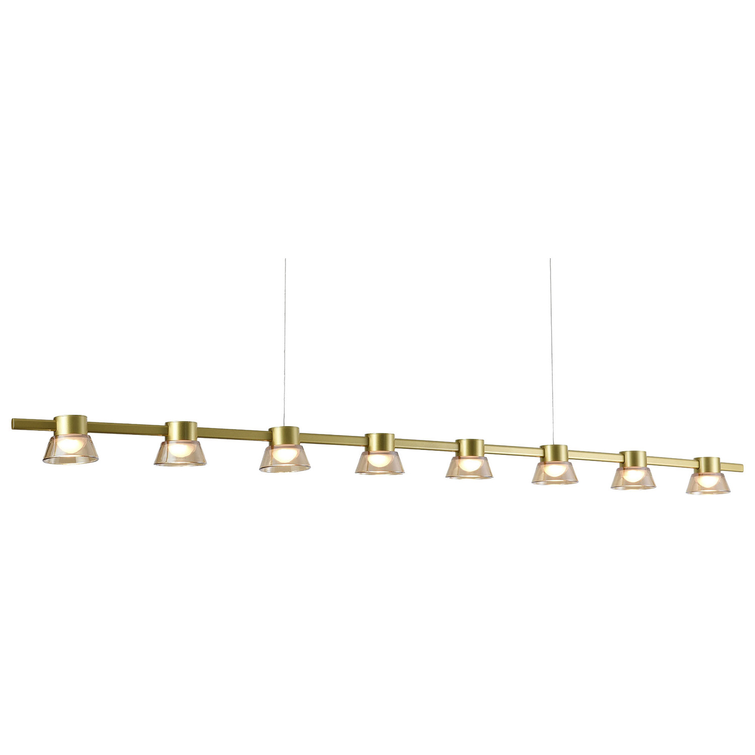 Rocket Metal Tri-Colour LED 8 Light Pendant
