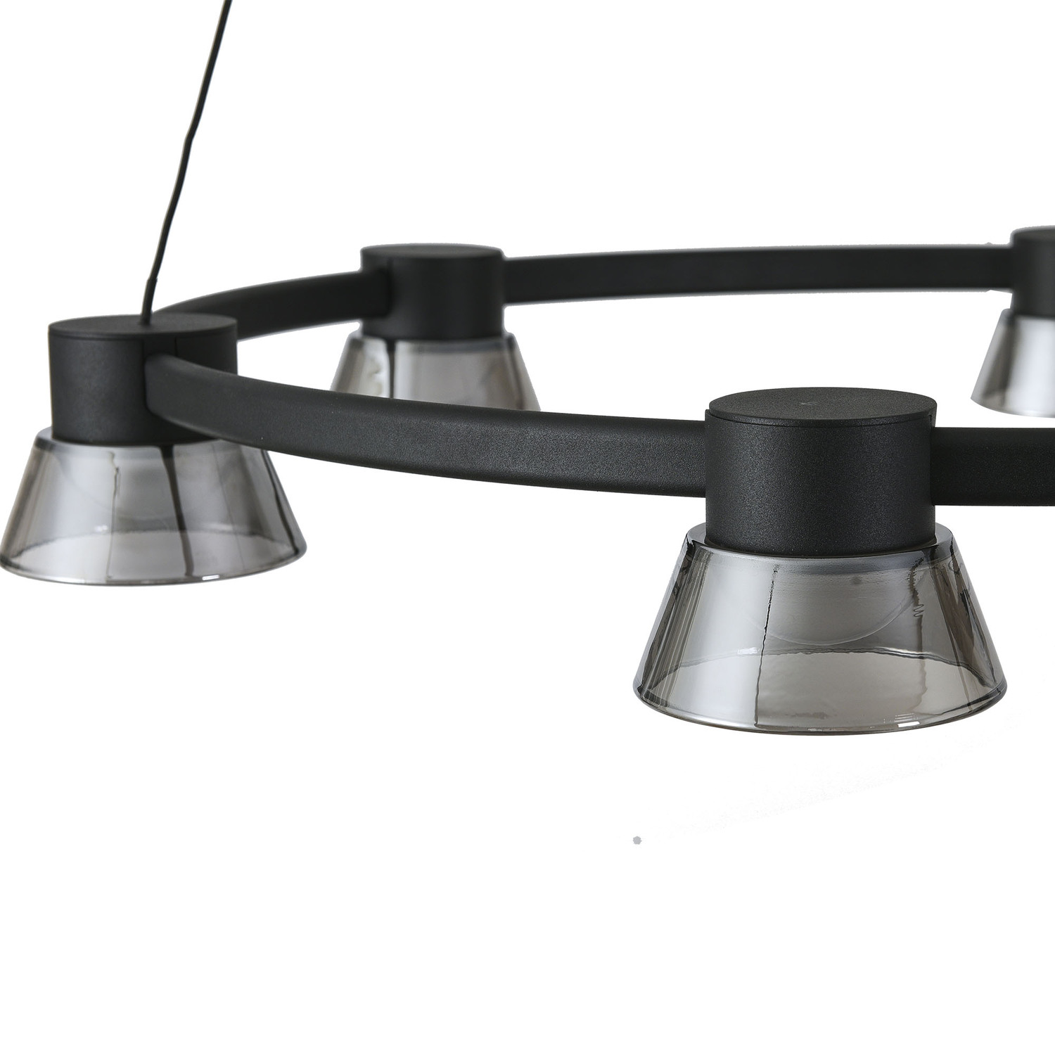 Rocket Metal Tri-Colour LED 6 Light Pendant