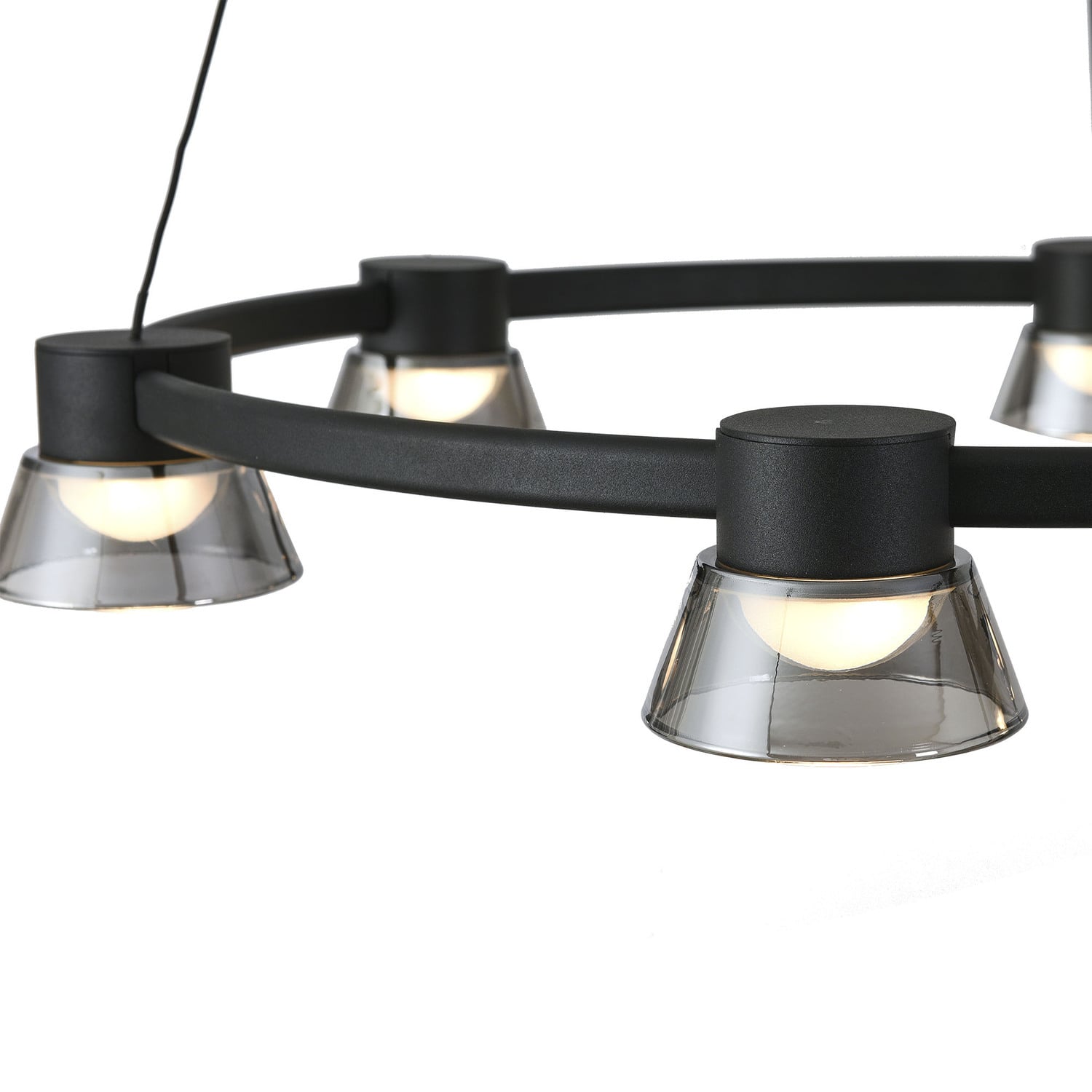 Rocket Metal Tri-Colour LED 6 Light Pendant