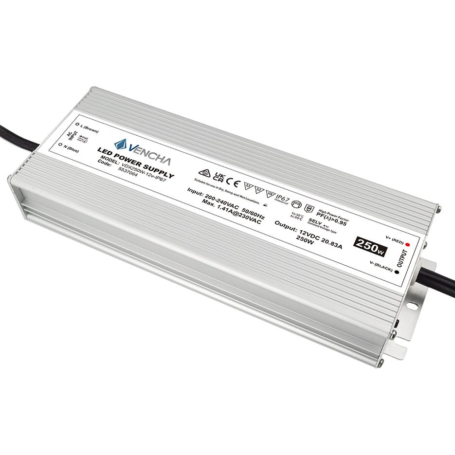 VDX 250W 12V IP67 LED Driver
