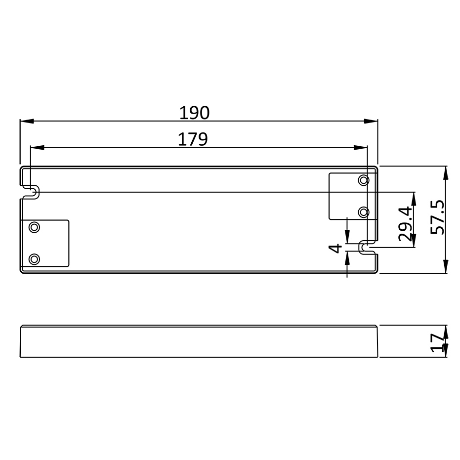 VDI 60W 12V IP20 LED Driver