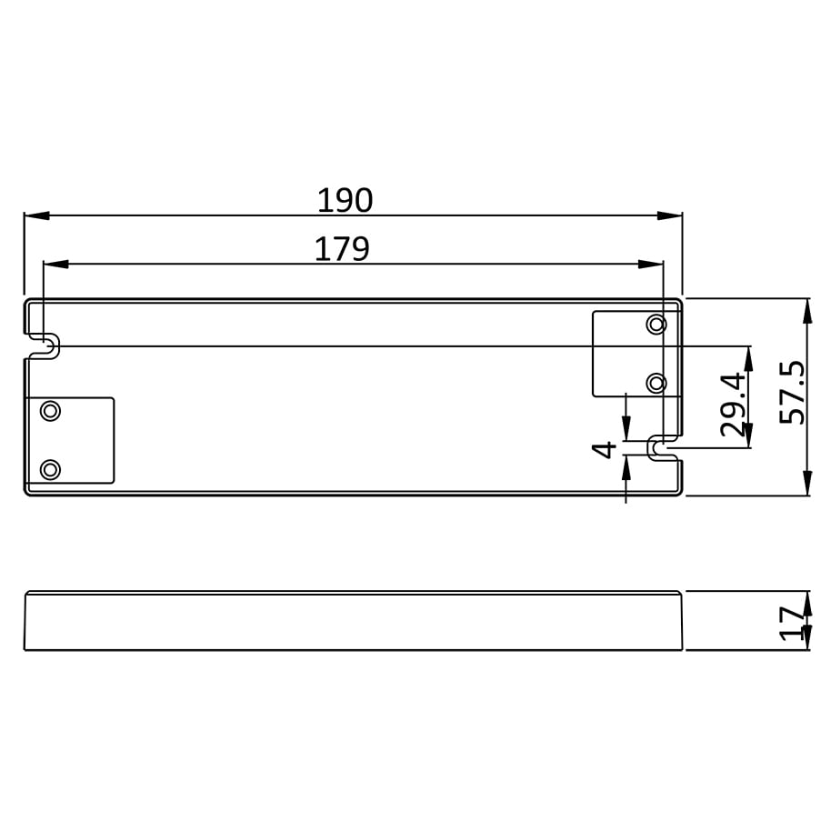 VDI 60W 24V IP20 LED Driver
