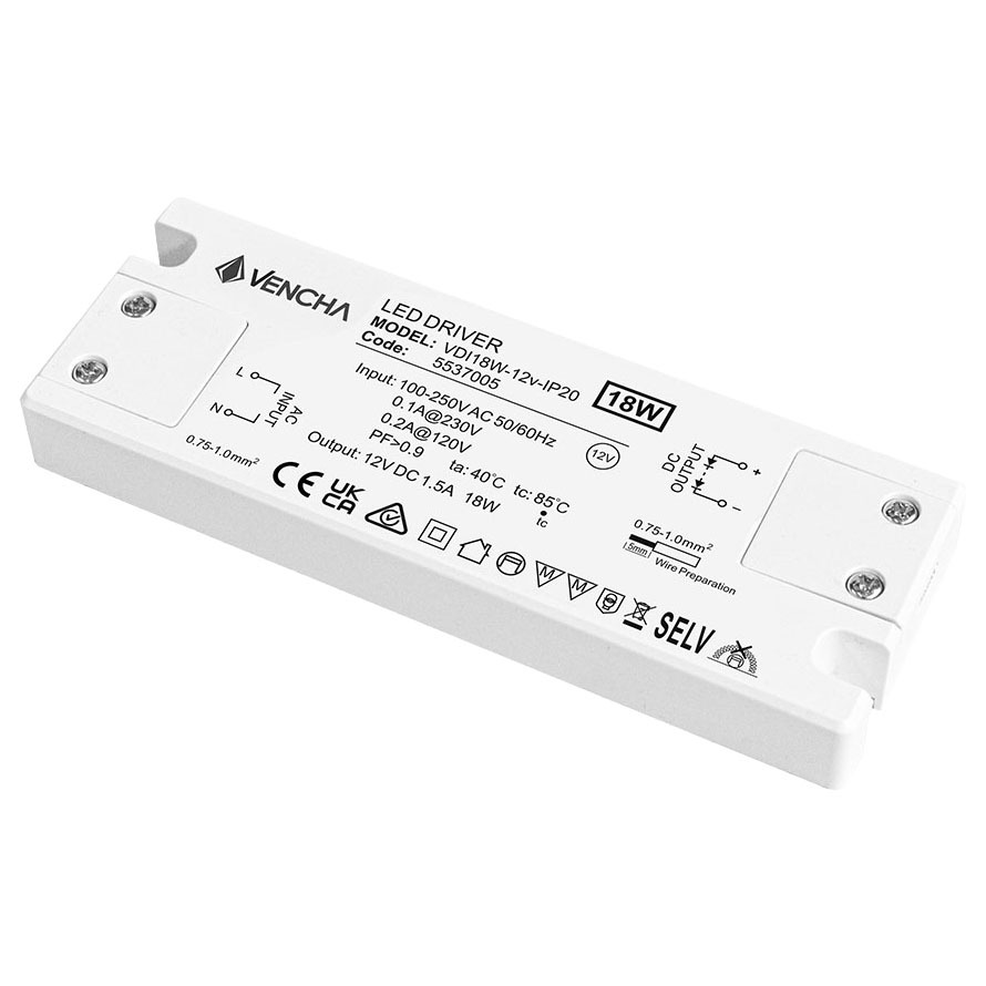 VDI 18W 12V IP20 LED Driver