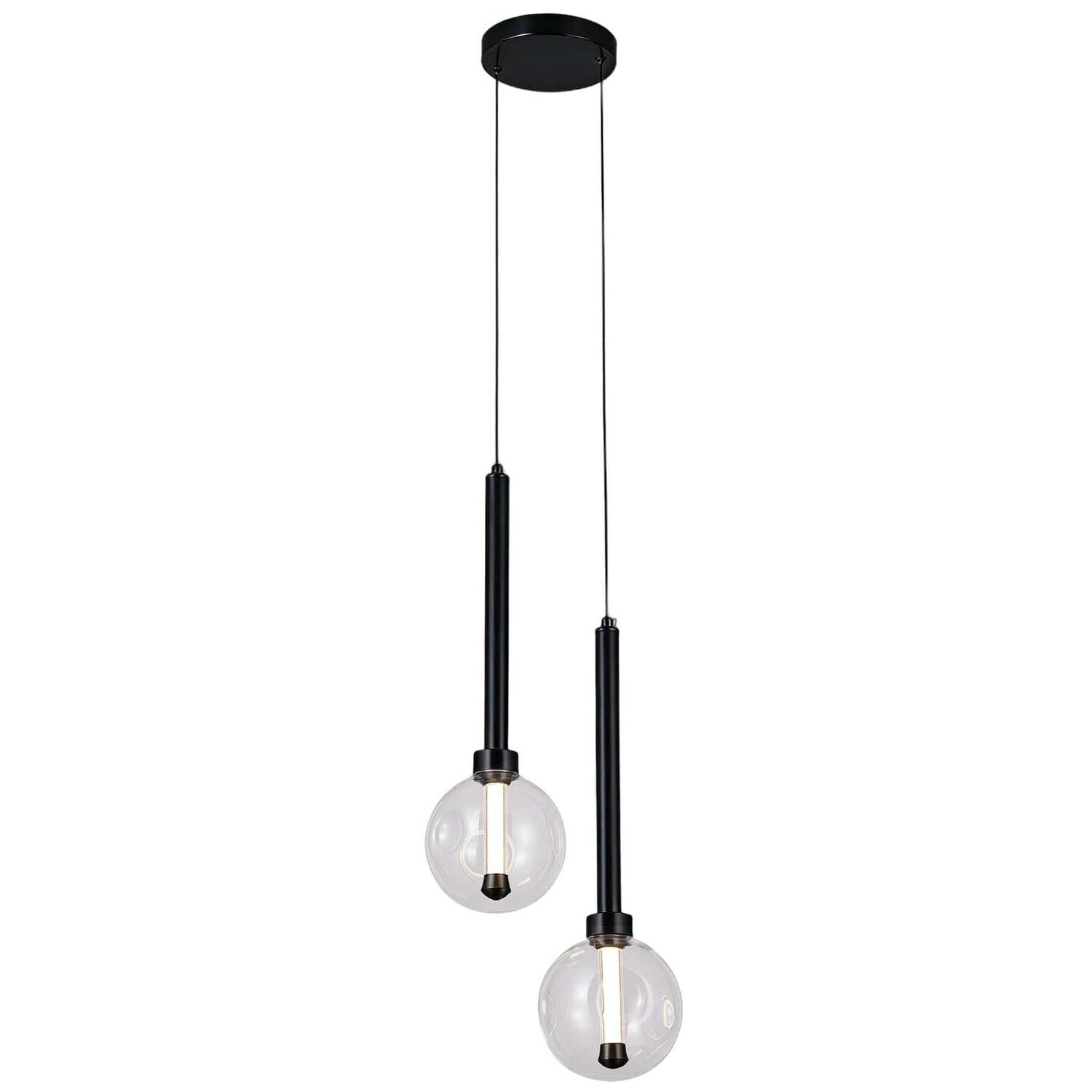 Meteor Glass LED 2-Light Pendant