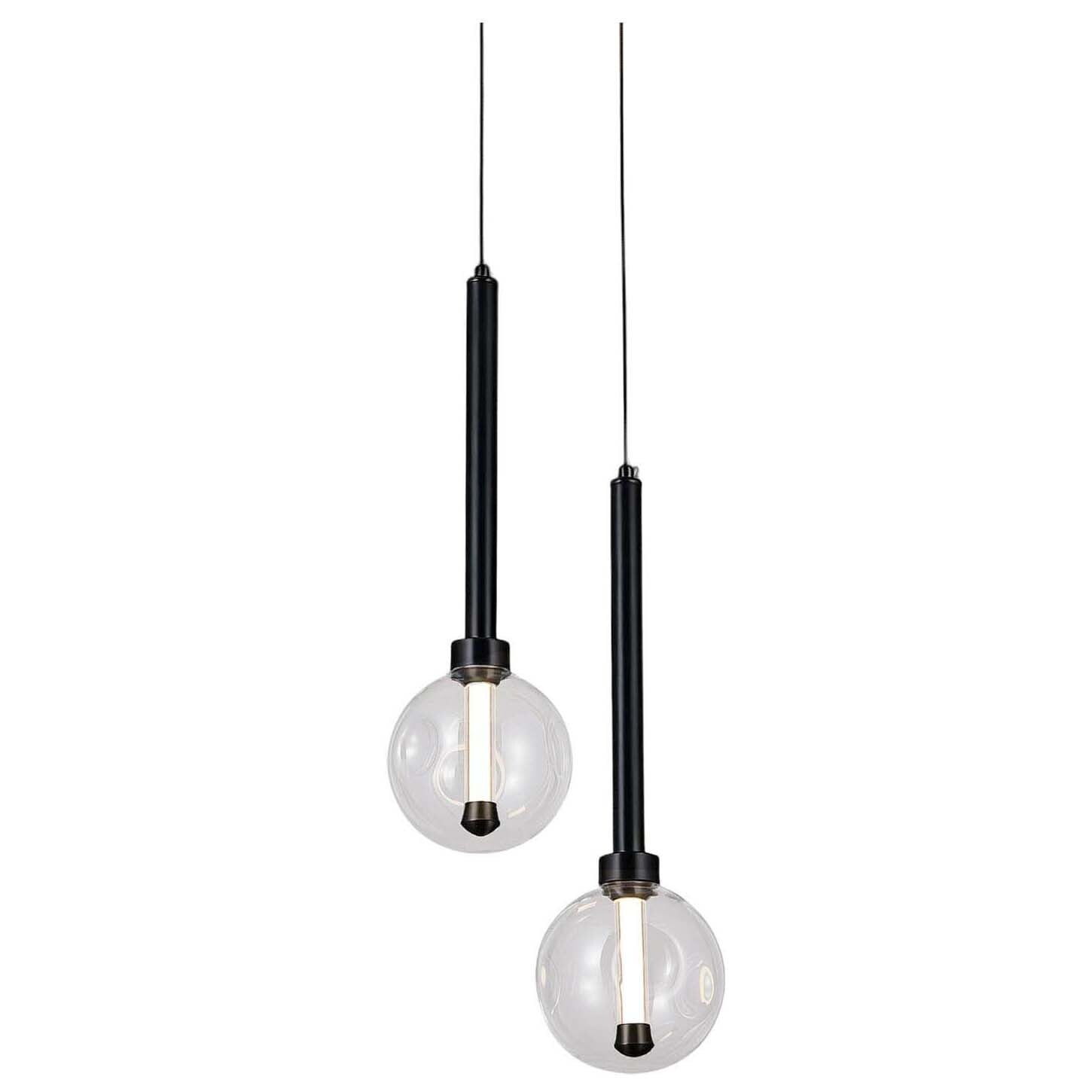Meteor Glass LED 2-Light Pendant