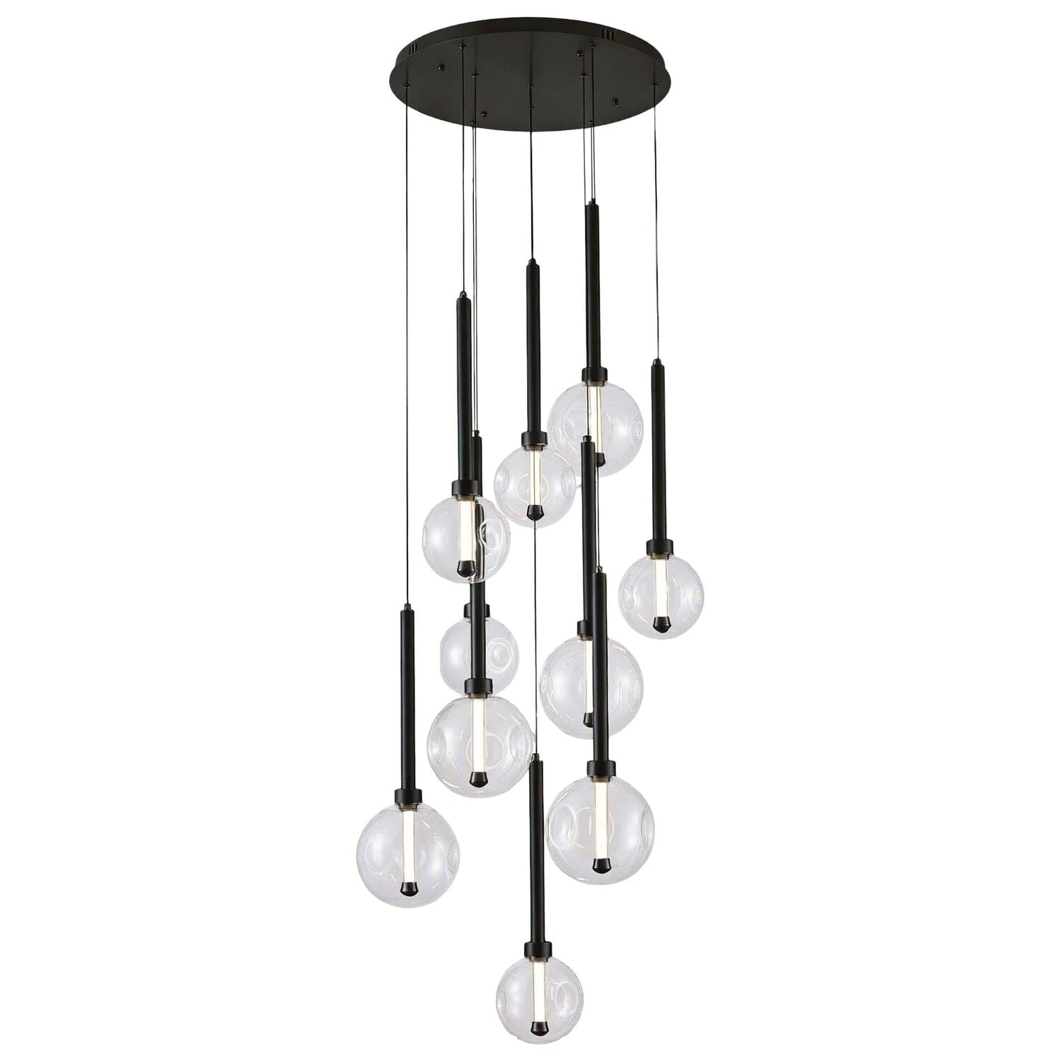 Meteor Glass LED 10-Light Pendant