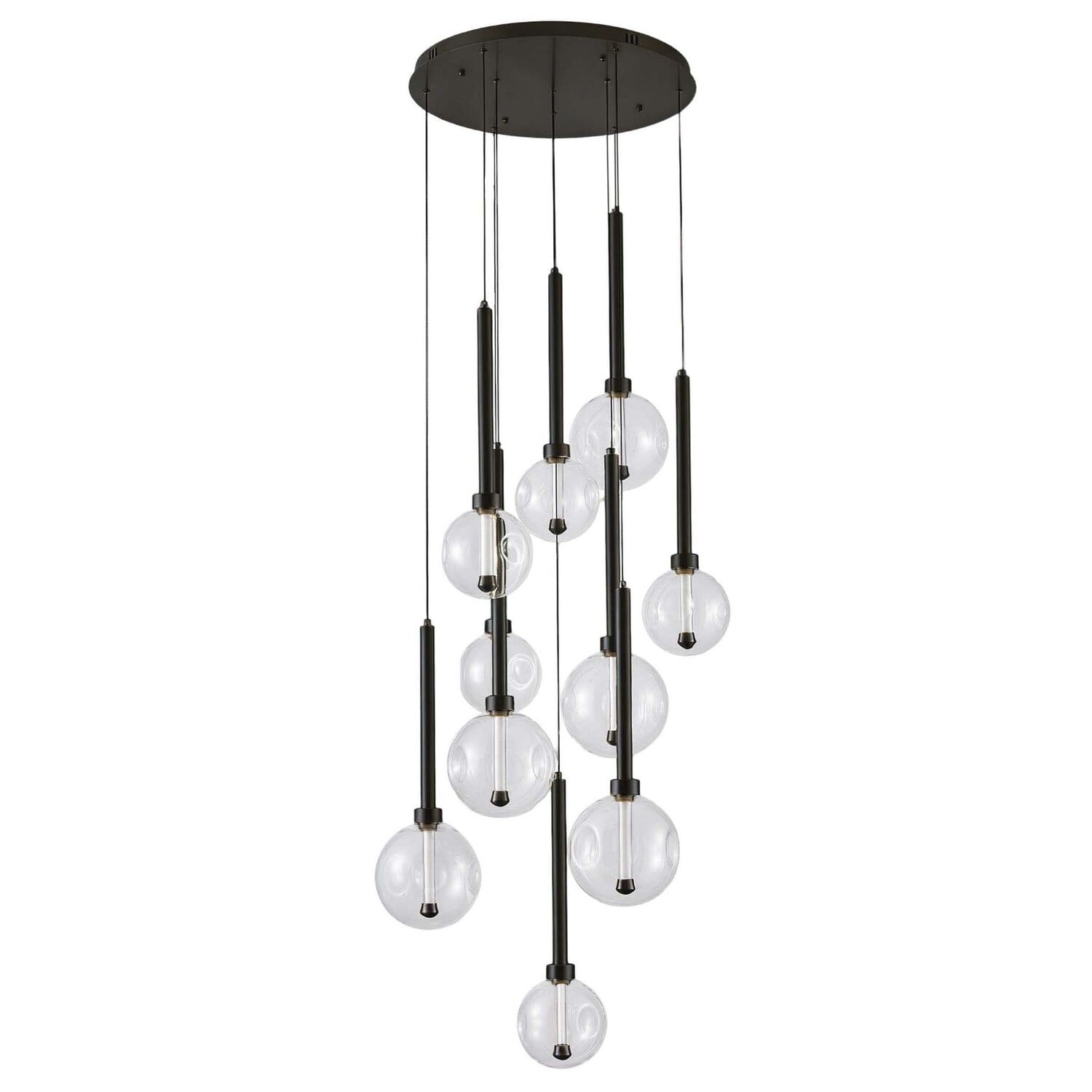Meteor Glass LED 10-Light Pendant