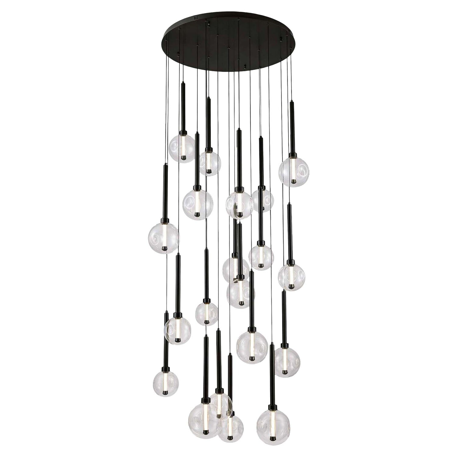 Meteor Glass LED 20-Light Pendant
