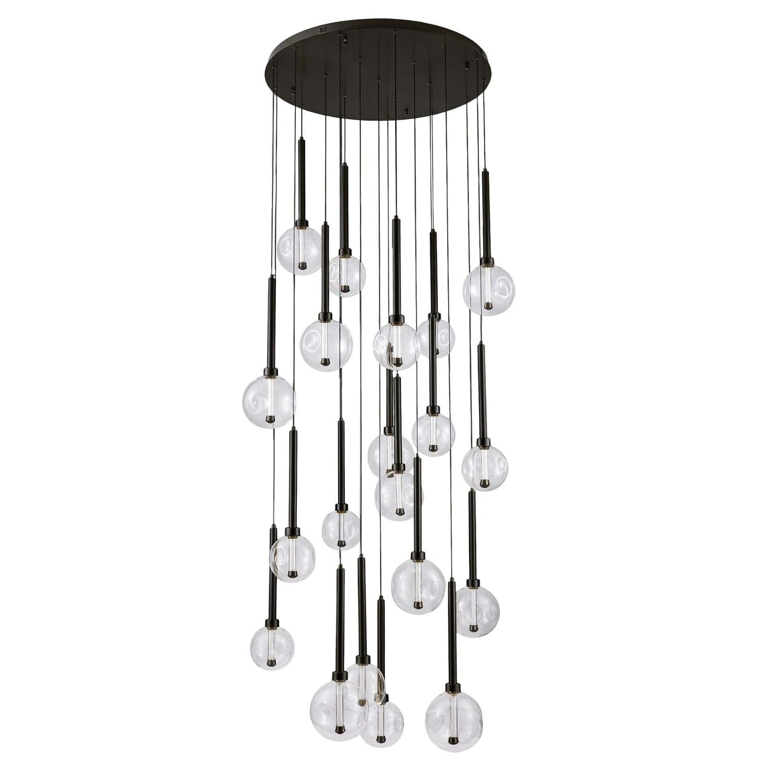 Meteor Glass LED 20-Light Pendant