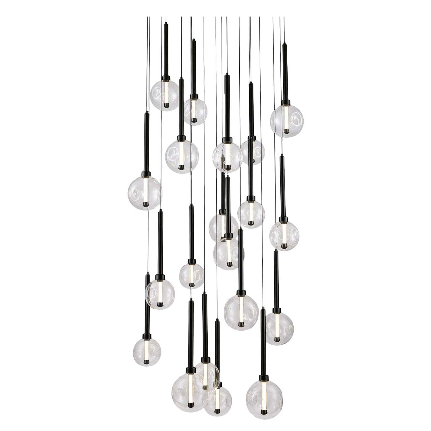 Meteor Glass LED 20-Light Pendant