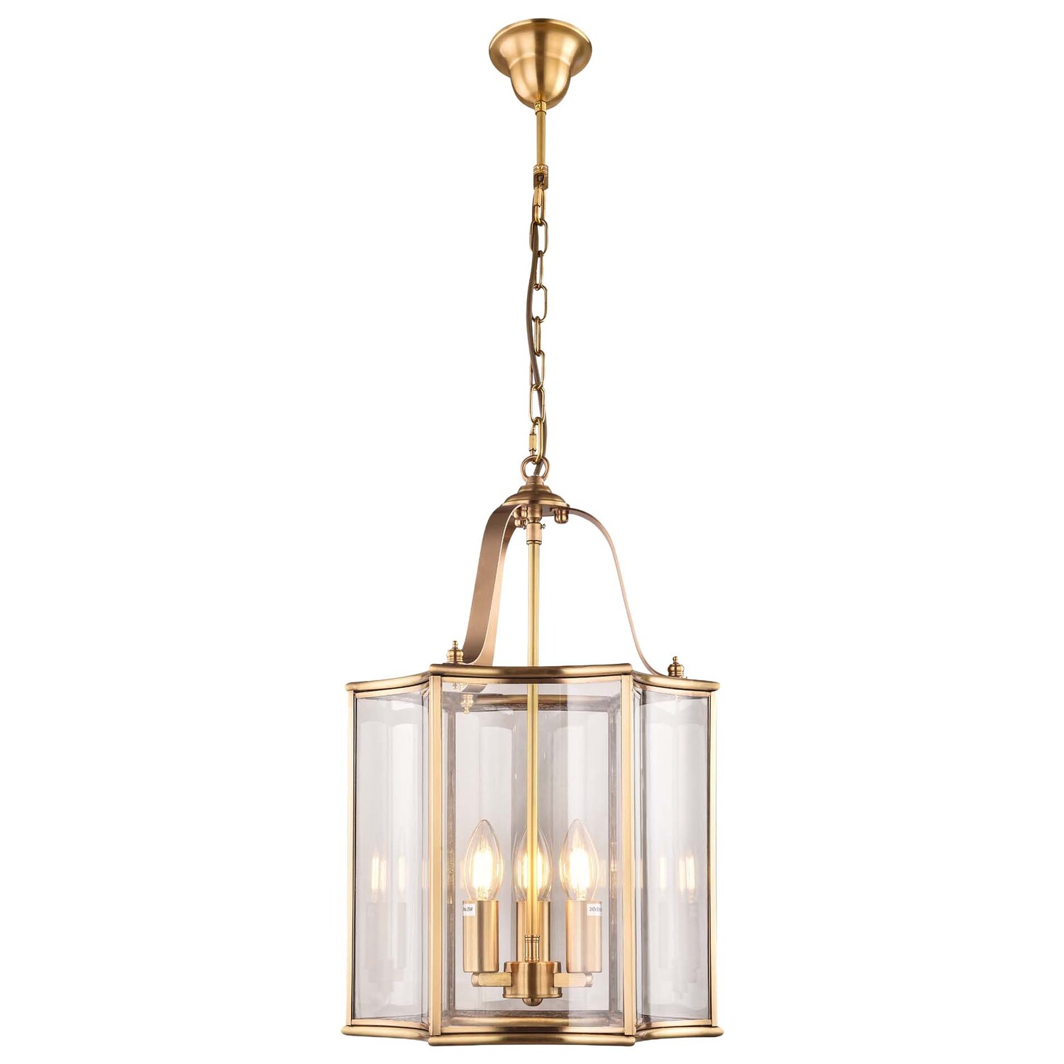 Brentwood Glass 3-Light Pendant