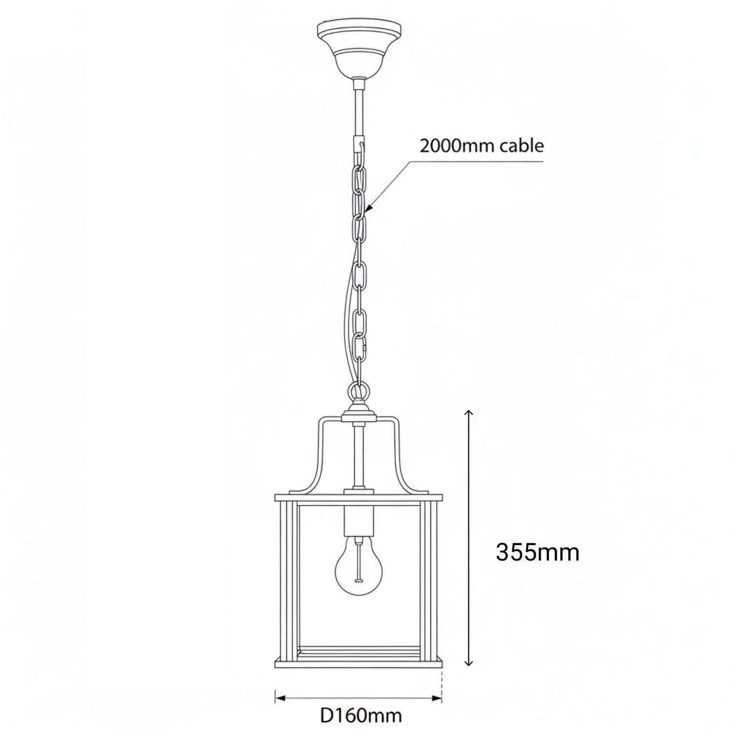 Brentwood Glass Pendant Light
