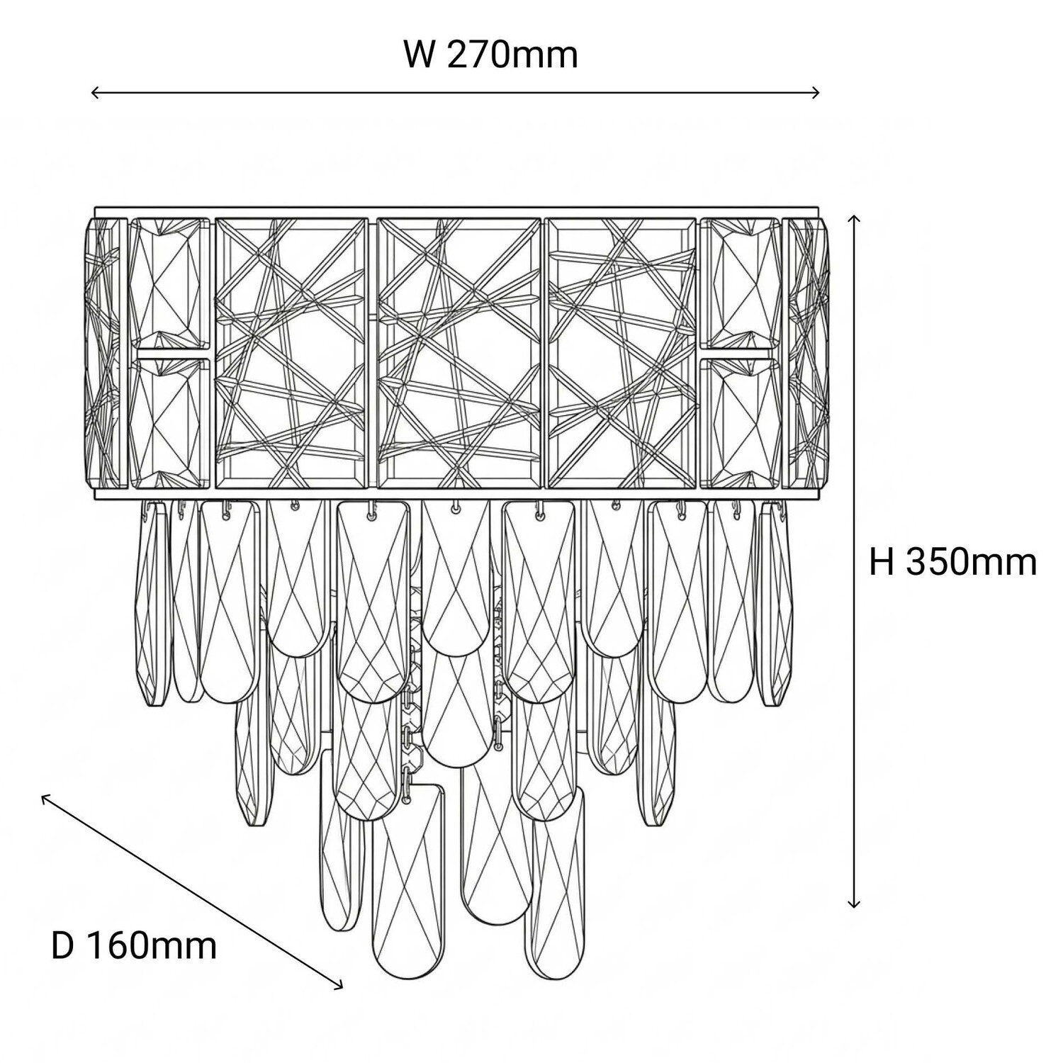 Finley Crystal 2-Light Wall Sconce