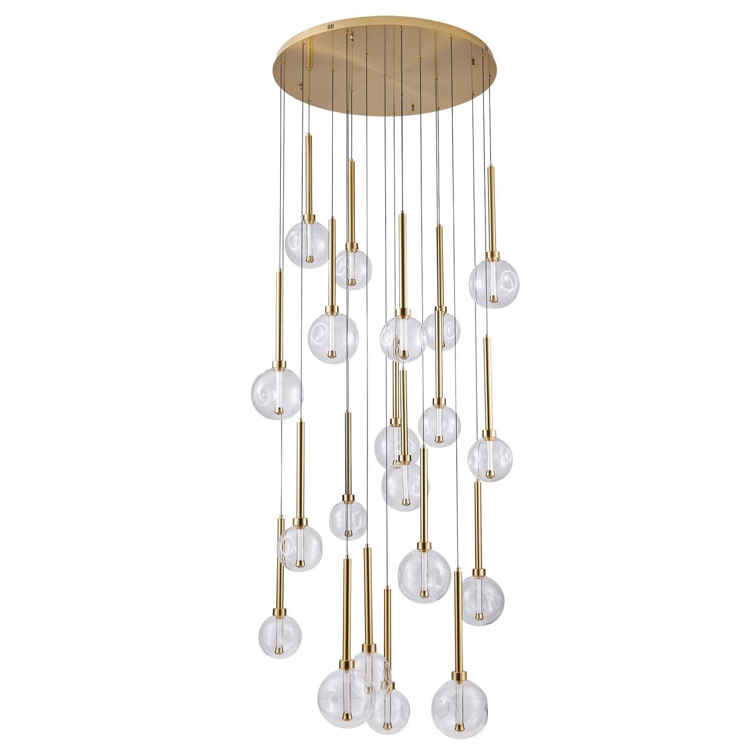 Meteor Glass LED 20-Light Pendant