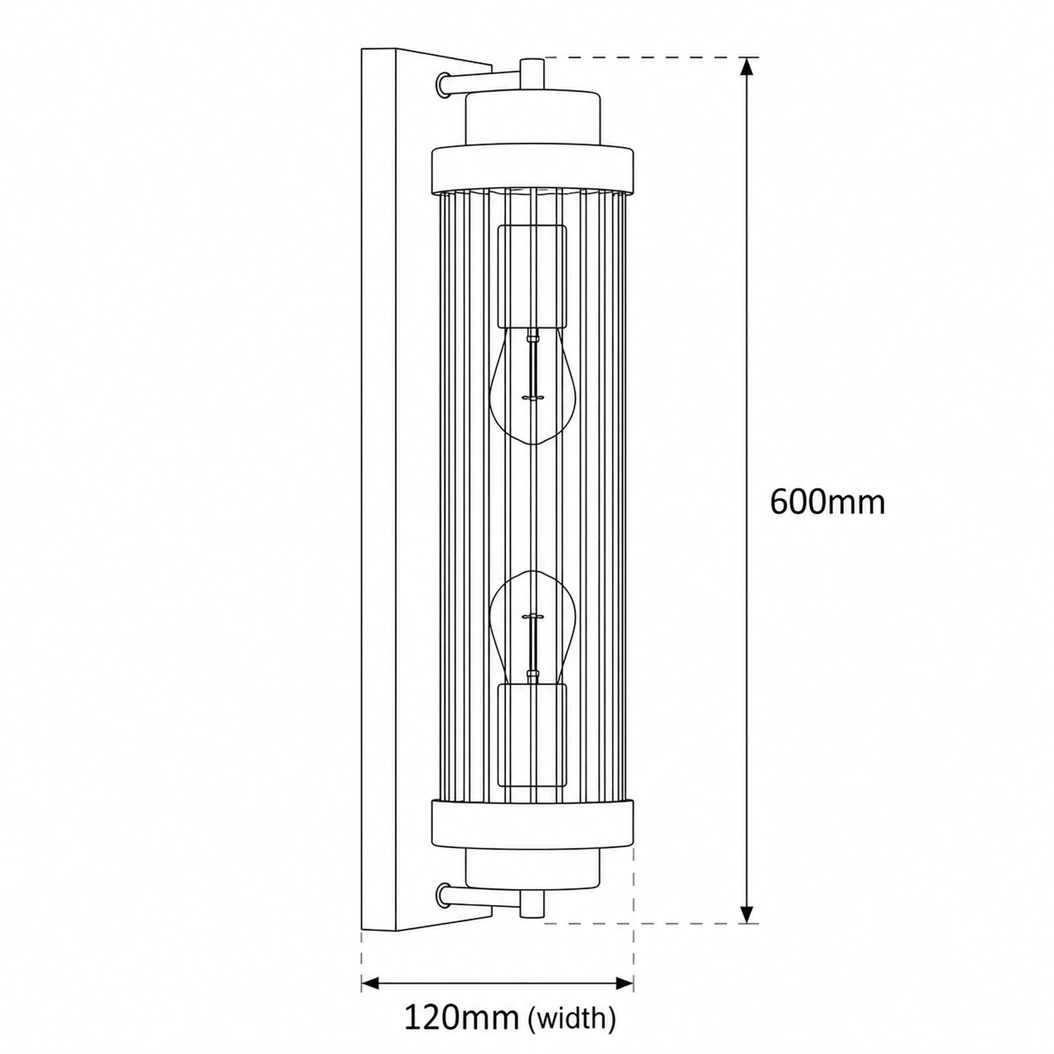 Cambridge Metal 2-Light Wall Sconce