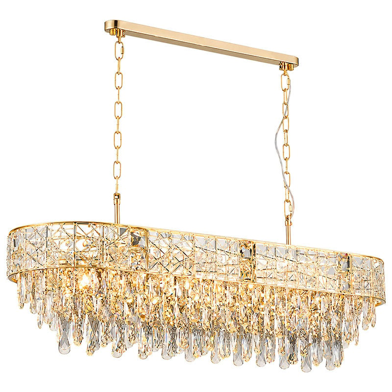 Finley Crystal 12-Light Linear Pendant