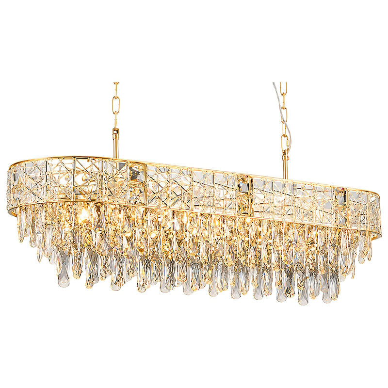 Finley Crystal 12-Light Linear Pendant