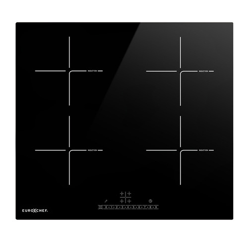 Euro Chef 60cm Crystal Glass 4 Zone Induction Cooktop