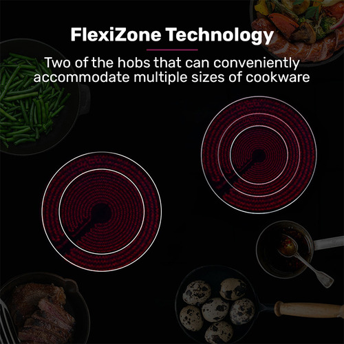 90cm Ceramic Glass 5 Zone Cooktop
