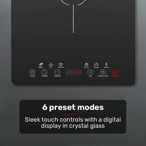 Crystal Glass Portable Induction Cooktop