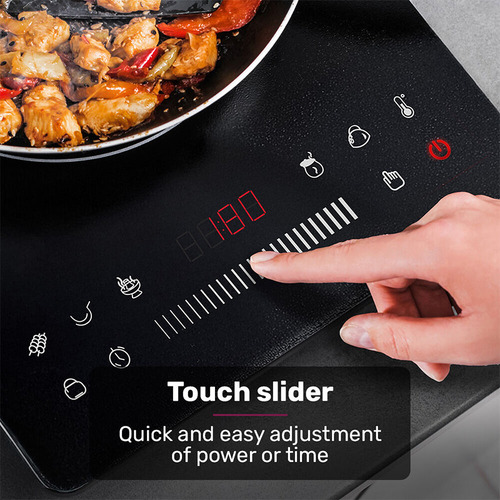 Crystal Glass Touch Slider Portable Induction Cooktop