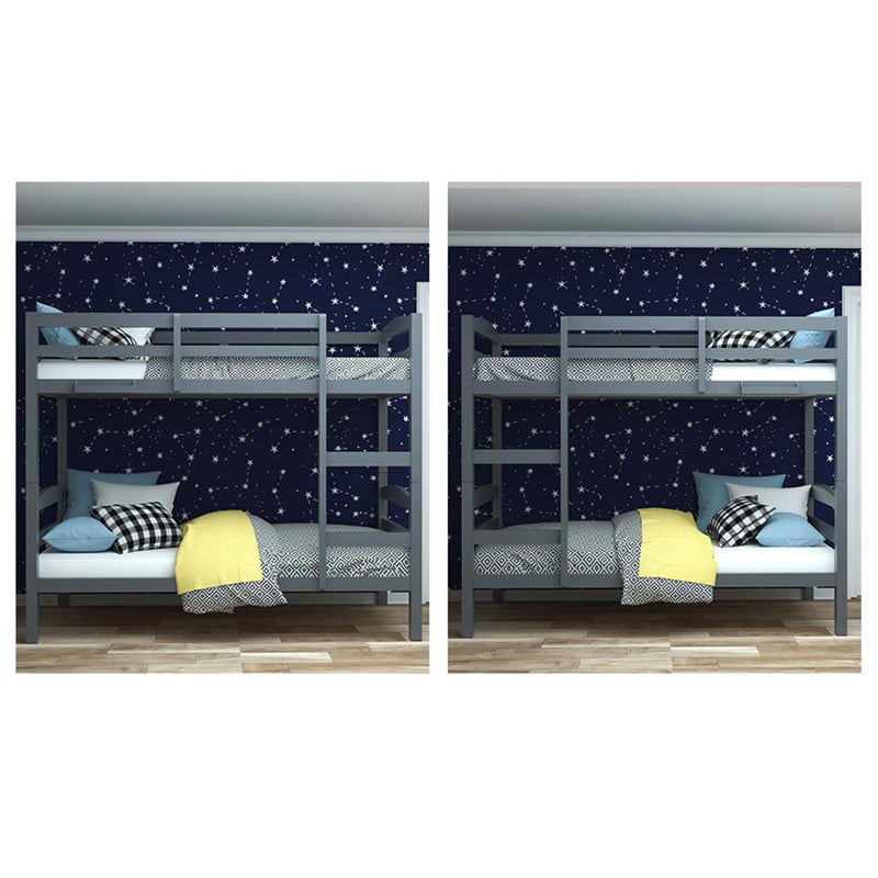 Grey Kingston Single Bunk Bed