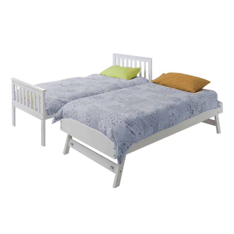 Kingston Pine Wood Single Bed with Trundle