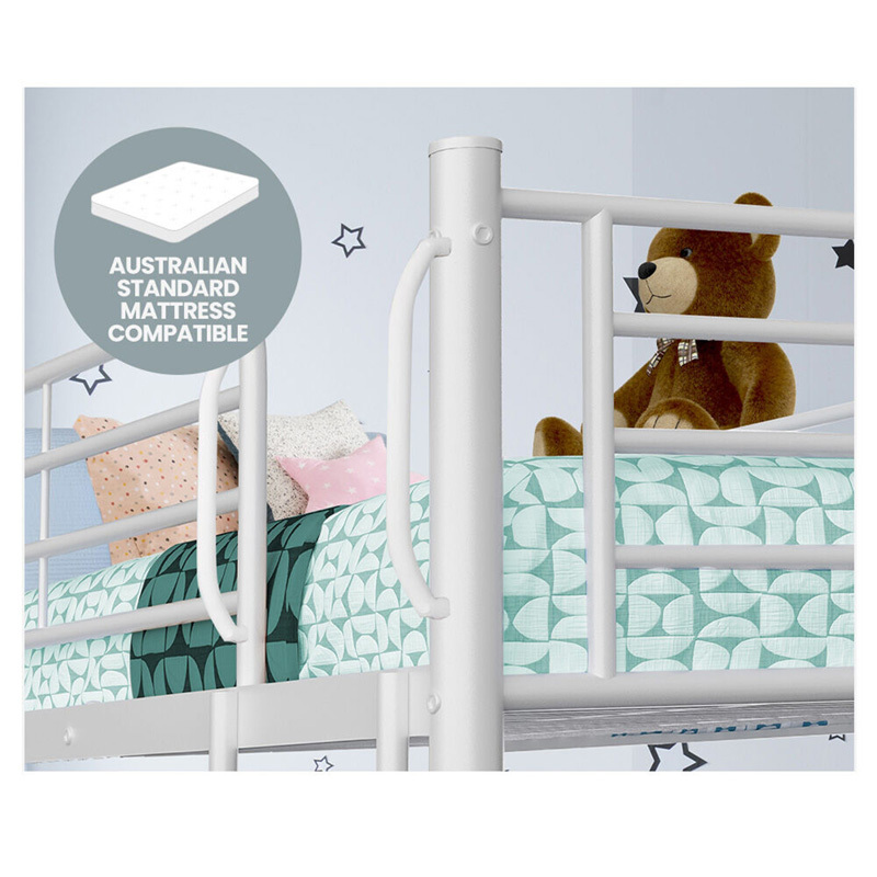 White Kingston Single Bunk Bed