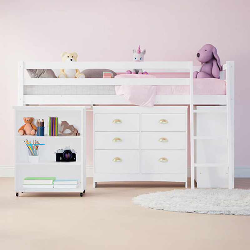 Kingston Single Loft Bed with Desk