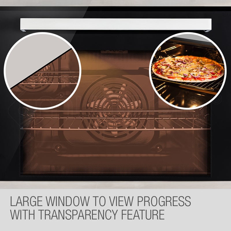 70L EuroChef Stainless Steel Electric Built-in Oven