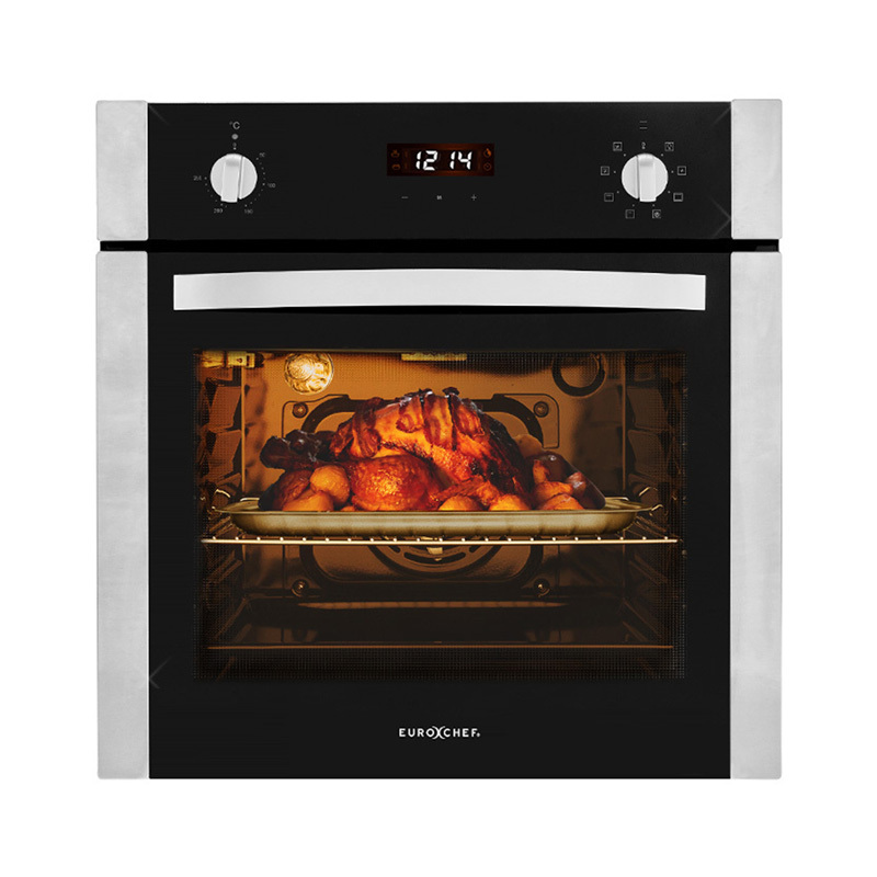 70L EuroChef 8-Function Electric Built-in Oven