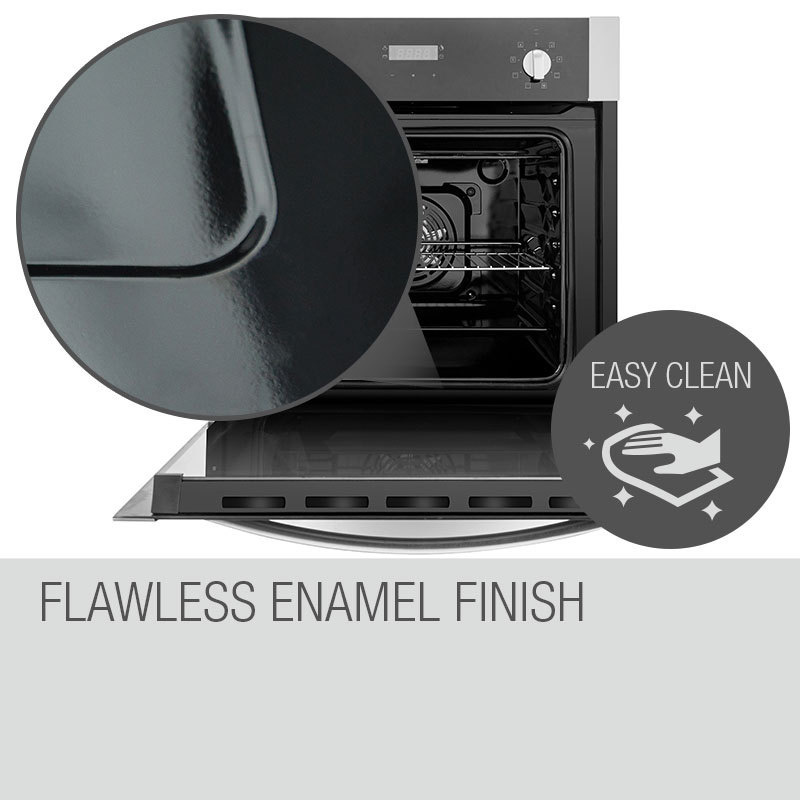 70L EuroChef 8-Function Electric Built-in Oven